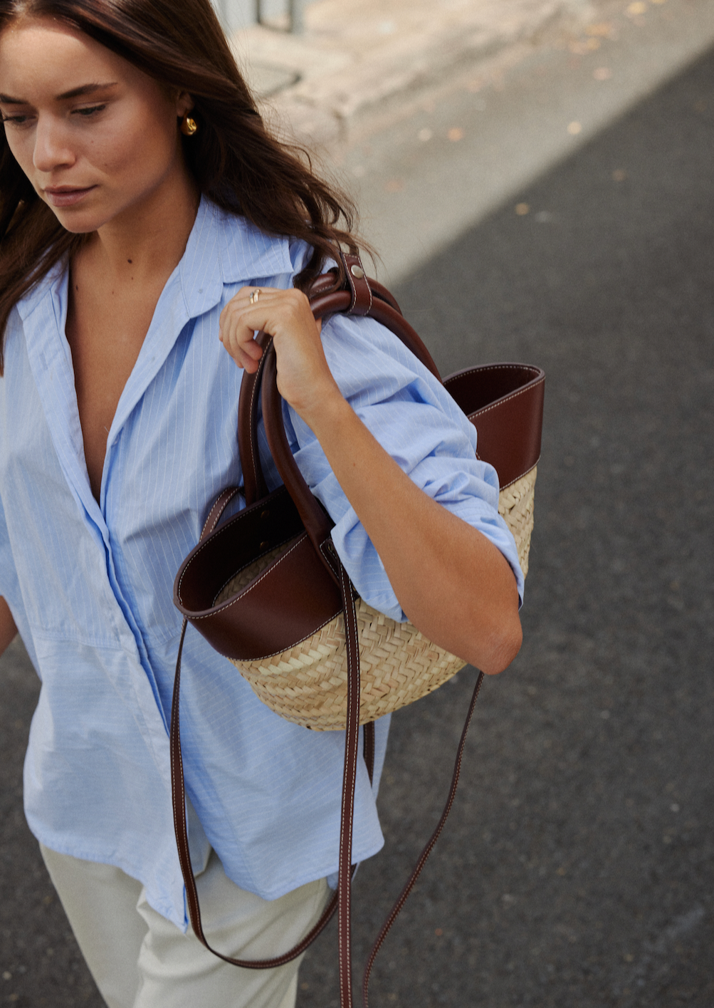 THE SMALL ENDLESS BAG - CHESTNUT