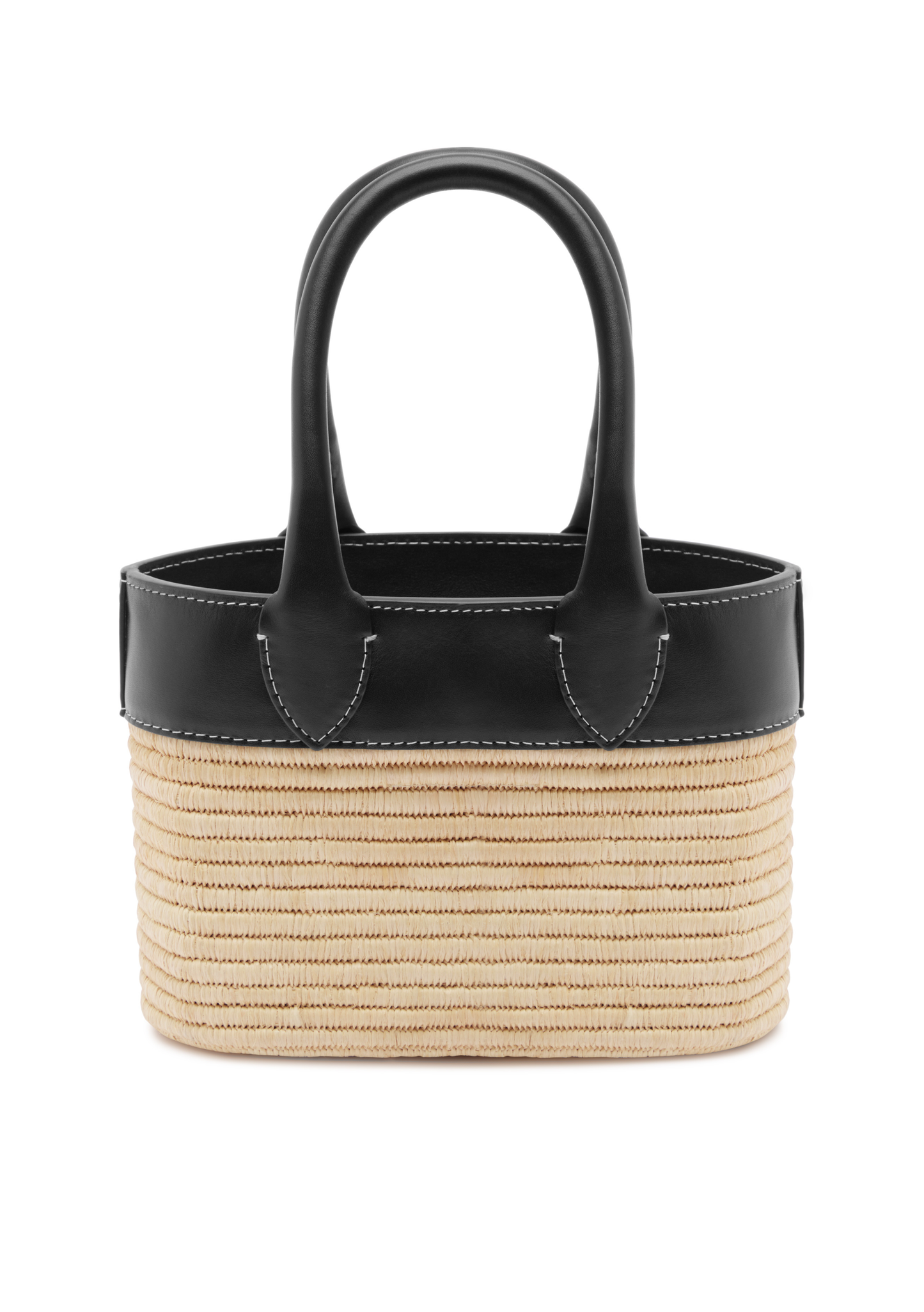 THE APERITIVO RAFFIA BAG - BLACK